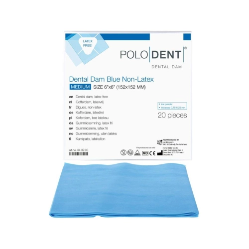 PoloDent Dental Dam Medium bleu 6