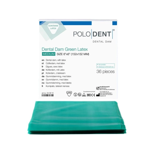 PoloDent Dental Dam Medium vert 6