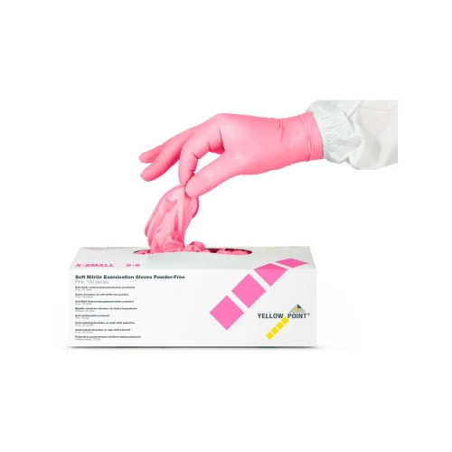 Y.P. Soft Nitrile non poudrés rose x-small 100 pcs