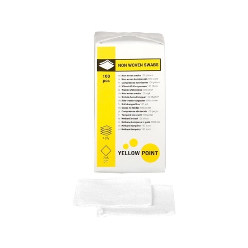 Yellow Point Compresses non tissées 5x5 cm 100 pcs